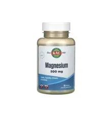 Мінерали KAL Магній, 500 мг, Magnesium, 60 таблеток (CAL-57320)