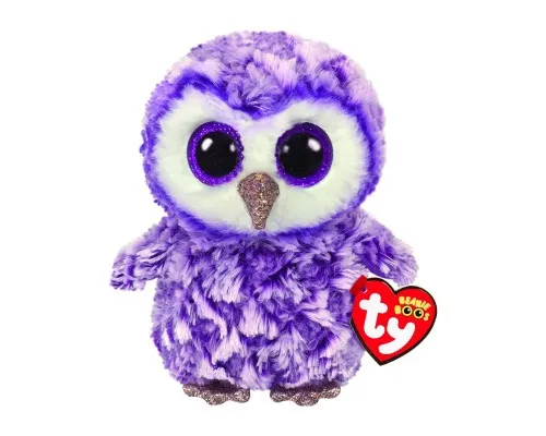 М'яка іграшка Ty Beanie Boo's Фіолетова сова Moonlight 15см (36325)