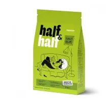 Сухий корм для кішок Half&Half із чутливим травленням з індичкою 8 кг (4820261920833)
