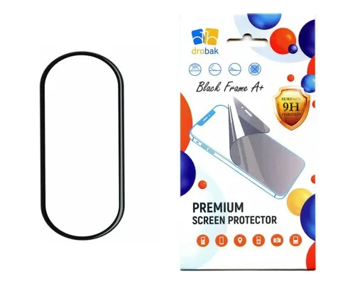 Скло захисне Drobak Xiaomi Smart Band 8 Black Frame A+ (323218)