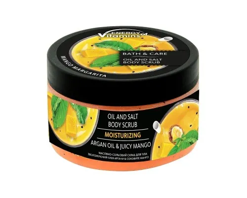 Скраб для тіла Energy of Vitamins Олійно-сольовий Зволожуючий Олія аргани і соковите манго 250 мл (4823080000809)