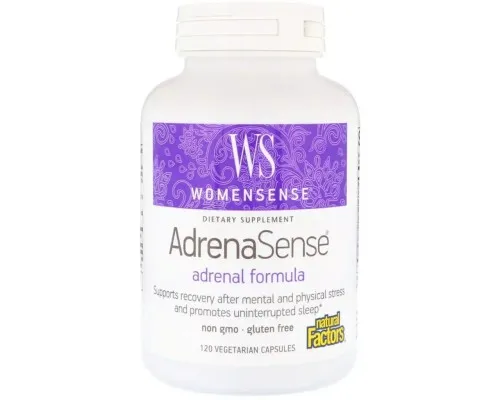 Витаминно-минеральный комплекс Natural Factors Комплекс для поддержки надпочечников WomenSense, AdrenaSense, 120 (NFS-04942)