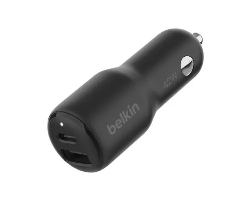 Зарядний пристрій Belkin USB-A/USB-C PD PPS 42W (CCB005BTBK)