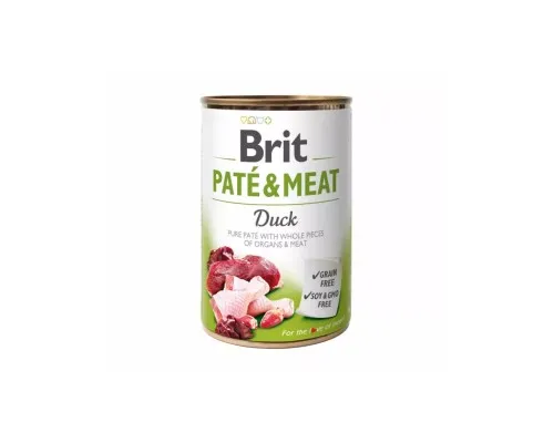 Влажный корм для собак Brit Care Pate and Meat для взрослых собак с уткой (8595602557424)