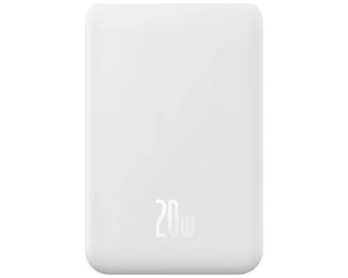 Батарея универсальная Baseus Magnetic Mini 20000mAh 20W, White (P10022102212-01 / PPCXM20)