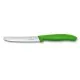 Кухонный нож Victorinox SwissClassic для нарезки 8 см, волнистое лезвие, зеленый (6.7636.L114)