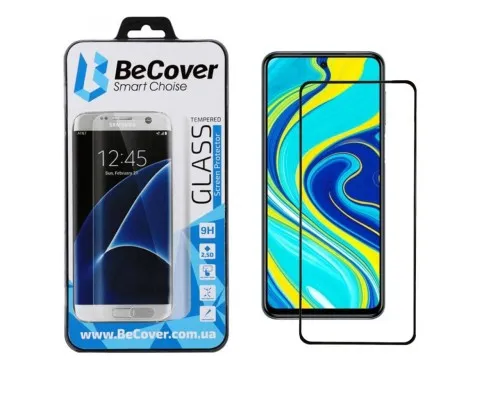 Скло захисне BeCover Xiaomi Redmi Note 9S / Note 9 Pro / Note 9 Pro Max Black (704835)