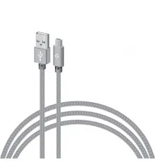 Дата кабель USB 2.0 AM to Micro 5P 2.0m CBGNYM2 grey Intaleo (1283126477683)