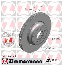 Гальмівний диск ZIMMERMANN 150.3441.20