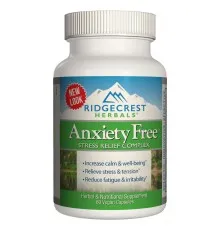 Вітамінно-мінеральний комплекс Ridgecrest Herbals Комплекс для Зниження Стресу, Anxiety Free, RidgeCrest Herba (RDH-00320)