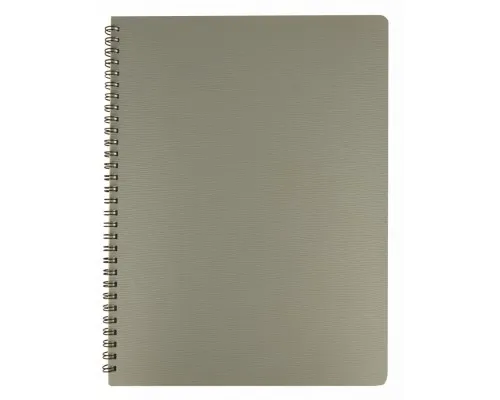 Тетрадь Buromax BARK A4 60 листов, клетка пластиковая обложка Серый (BM.24454154-09)