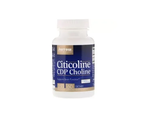 Вітамінно-мінеральний комплекс Jarrow Formulas Цитиколін, 250 мг, CDP Choline, 60 капсул (JRW-20012)