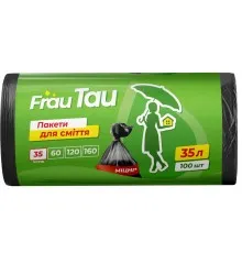 Пакеты для мусора Frau Tau Черные 35 л 100 шт. (4820195508190)