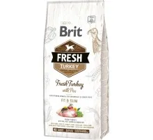 Сухий корм для собак Brit Fresh Turkey/Pea Light Fit and Slim Adult 12 кг (8595602530793)