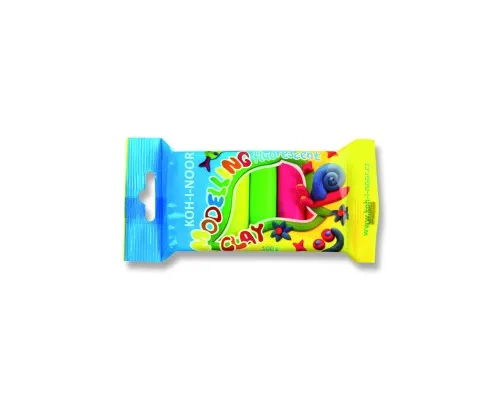 Пластилін Koh-i-Noor Fluorescent 5 кольорів 100 г (01315S0502PS)