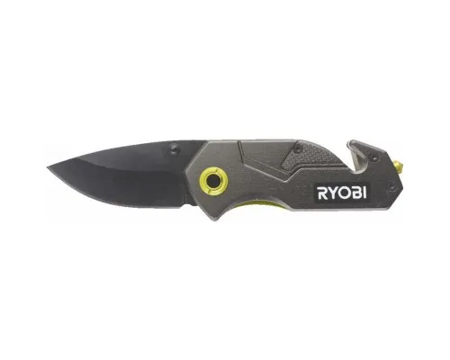 Нож Ryobi складной RFK25T, лезвие 57мм, стропорез, фиксатор лезвий (5132005328)