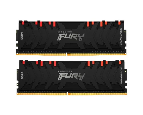 Модуль памяти для компьютера DDR4 16GB (2x8GB) 4600 MHz FURY Renegade RGB Black Kingston Fury (ex.HyperX) (KF446C19RBAK2/16)