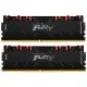 Модуль памяти для компьютера DDR4 16GB (2x8GB) 4600 MHz FURY Renegade RGB Black Kingston Fury (ex.HyperX) (KF446C19RBAK2/16)