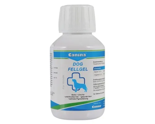 Вітаміни для собак Canina Dog Fell Gel Біотин + цинк для дрібних собак 100 мл (4027565130900)