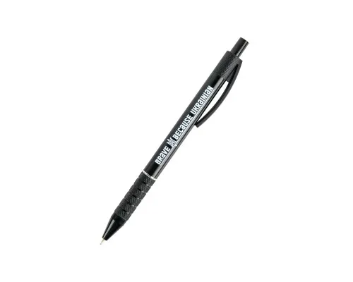 Ручка масляная Axent автоматическая Prestige Brave because ukrainian , 0.7 мм, синяя (AB1086-08-02)