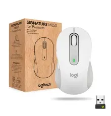 Мышка Logitech Signature M650 L Wireless Mouse for Business Off-White (910-006349)