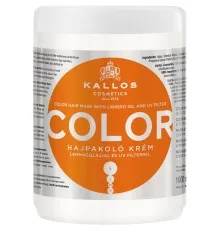 Маска для волос Kallos Cosmetics Color для окрашенных волос с льняным маслом и УФ фильтром 1000 мл (5998889508135)