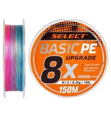 Шнур Select Basic PE 8x 150m Multi Color 1.0/0.14mm 18lb/8.2kg (1870.31.44)
