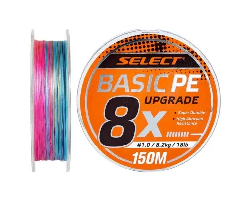 Шнур Select Basic PE 8x 150m Multi Color 1.0/0.14mm 18lb/8.2kg (1870.31.44)