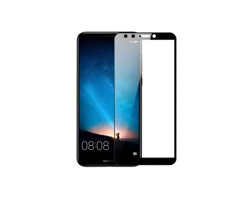 Скло захисне PowerPlant Full screen Huawei Y9 (2018), Black (GL604937)