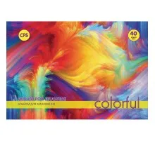 Альбом для рисования Cool For School на пружине COLORFUL, 40 листов 100г/м2 (CF60904-02)