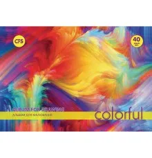 Альбом для малювання Cool For School на пружині COLORFUL, 40аркушів 100г/м2 (CF60904-02)