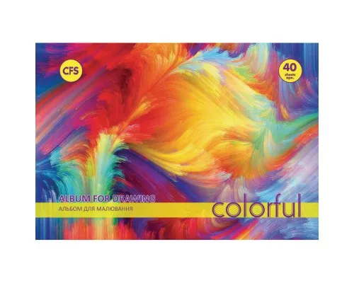 Альбом для рисования Cool For School на пружине COLORFUL, 40 листов 100г/м2 (CF60904-02)
