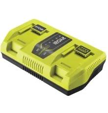 Зарядний пристрій для акумуляторів інструменту Ryobi RY36C2PA, 36В MAX POWER, двопортовий 6А, швидкозарядний (5133005741)