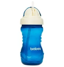 Поильник-непроливайка Baboo с силиконовой соломинкой, 360 мл, 9+ (голубая) (8-129)
