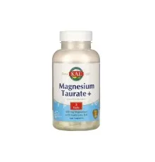 Мінерали KAL Таурат Магнію 400 мг, Magnesium Taurate+, 180 Таблеток (CAL-61832)