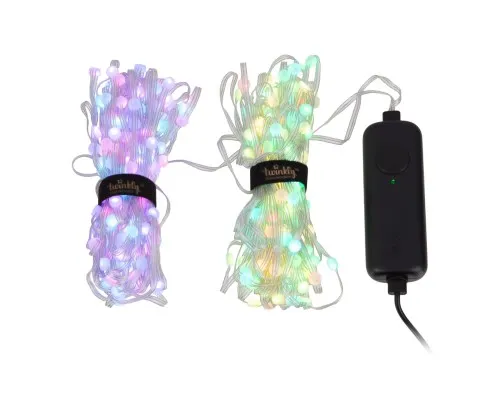 Гірлянда Twinkly Smart LED Dots Lights RGB 400 Gen II, IP44, 20м, прозорий (TWD400STP-TEU)