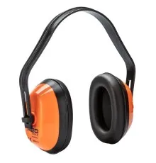 Захисні навушники Neo Tools SNR 27дБ, категорія III, 0.16кг, помаранчеві (97-560)
