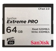 Карта памяти SanDisk 64GB CFast 2.0 Extreme Pro (SDCFSP-064G-G46D)