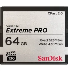 Карта пам'яті SanDisk 64GB CFast 2.0 Extreme Pro (SDCFSP-256G-G46D)