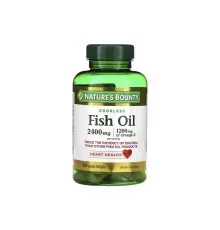 Жирные кислоты Nature's Bounty Рыбий жир, 2400 мг, Odorless Fish Oil, 90 гелевых капсул (NRT-17130)