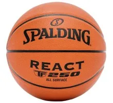 Мяч баскетбольный Spalding React TF-250 помаранчевий Уні 6 76802Z (689344403700)
