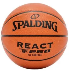 М'яч баскетбольний Spalding React TF-250 помаранчевий Уні 6 76802Z (689344403700)