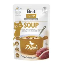 Вологий корм для кішок Brit Care Soup with Duck з качкою 75 г (8595602569182)