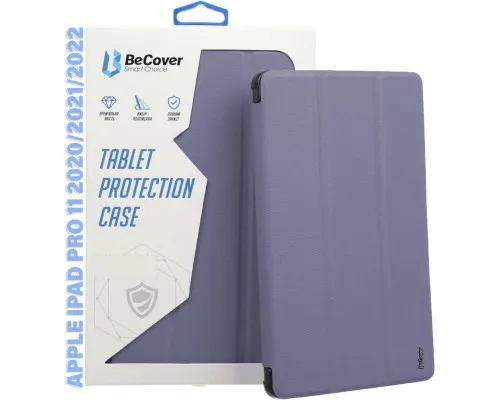 Чехол для планшета BeCover Tri Fold Hard TPU Apple iPad Pro 11 2020/2021/2022 Purple (711114)