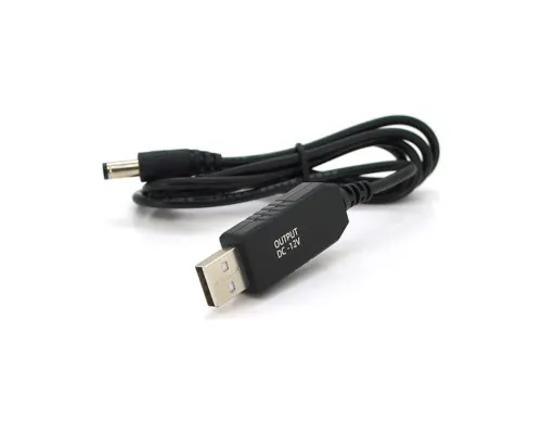 Кабель питания USB to DC 5.5x2.5 12V 1.0m OEM (29866) Voltronic (KPFR/5-12)