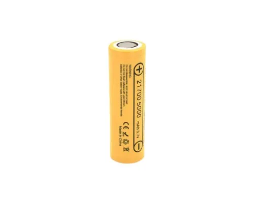 Акумулятор 21700 5000mah, (4800-5100mah), 15A, 3.7V(2.5-4.2V), Yellow Liitokala (Lii-50E-N(Nickel) / LiitoKala)