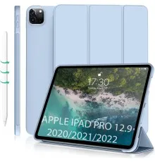 Чехол для планшета BeCover Tri Fold Soft TPU Silicone Apple iPad Pro 12.9 2020/2021/2022 Light Blue (711737)