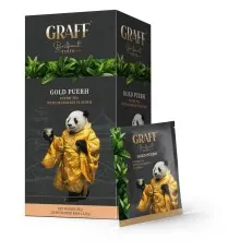 Чай Graff Gold Puer З ароматом мандарина 20 пакетиків х 1.8 г (4820279610634)