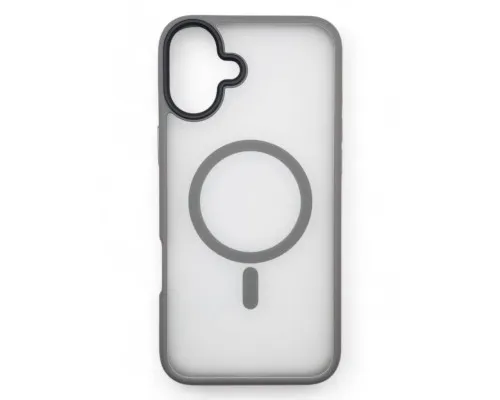 Чохол до мобільного телефона BeCover Metal Buttons Case (MagSafe) для Apple iPhone 16 Plus Gray (712095)
