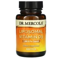 Витаминно-минеральный комплекс Dr. Mercola Витамин D3 липосомальный, 1000 МЕ, Liposomal Vitamin D3, 30 (MCL01732)